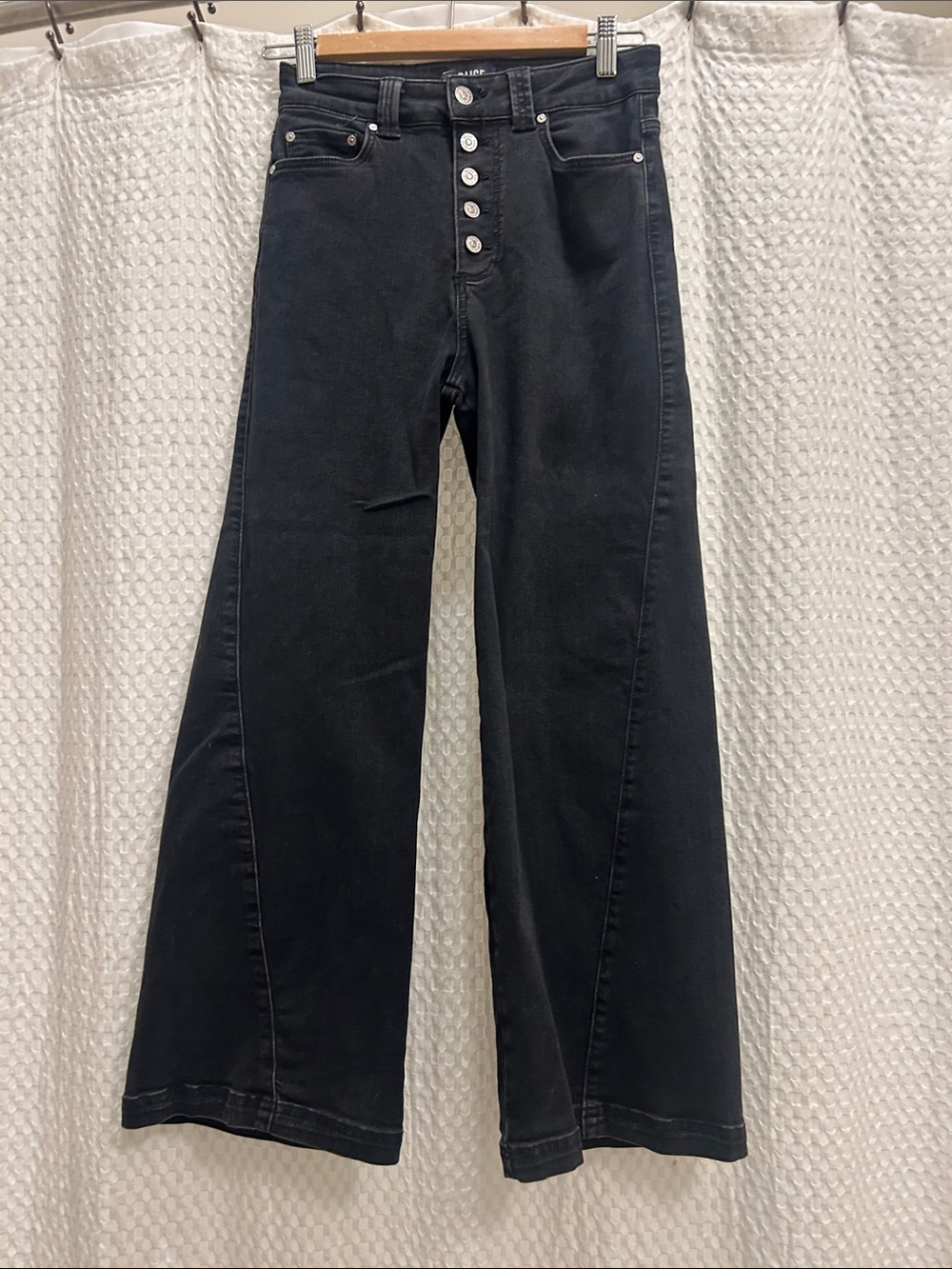 Paige Anessa High Rise Wide Leg Jeans 27